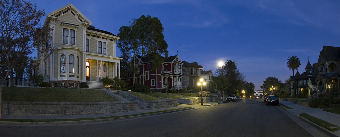 Echo Park Carroll Ave Los Angeles Victorian Homes